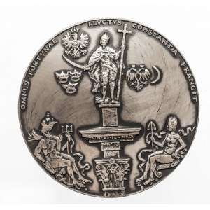 Polska, PRL, medal z serii królewskiej PTAiN NR 13 - Zygmunt III Waza, 1980, Warszawa.
