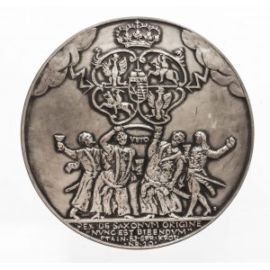 Polska, PRL, medal z serii królewskiej PTAiN NR 20, August III, 1982, Warszawa.