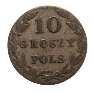 Królestwo Polskie, Mikołaj I 1825-1855, 10 groszy 1830 FH, Warszawa