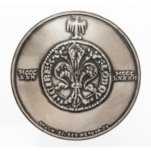 Polska, PRL, medal z serii królewskiej PTAiN NR 5A, Ludwik Węgierski, 1983, Warszawa.
