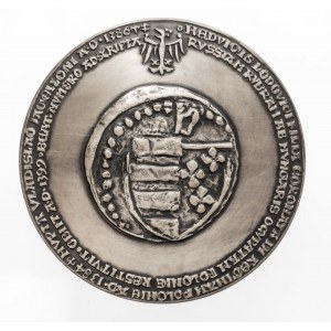Polska, PRL, medal z serii królewskiej PTAiN NR 5B, Jadwiga, 1983, Warszawa.