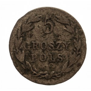 Królestwo Polskie, Aleksander I 1801-1825, 5 groszy 1820 I-B, Warszawa