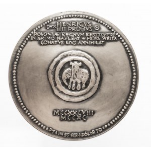 Polska, PRL, medal z serii królewskiej PTAiN NR 3'D, Henryk IV Probus, 1985, Warszawa.