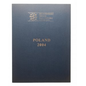 Prospekt ze znaczkami z konferencji poświęconej poligrafii. Polska - Włochy 2004.