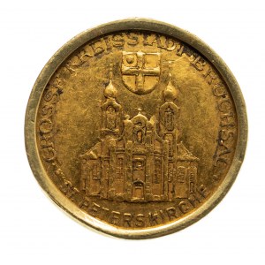 Niemcy, Bruchsal, Kardynał Damian Hugo Graf v. Schonborn 1676 - 1743, medalik złoto.