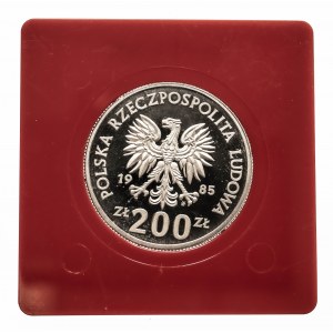 Polska, PRL 1944-1989, 200 złotych 1985, Pomnik Matki Polki, próba.