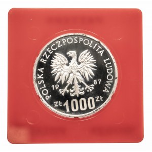 Polska, PRL 1944-1989, 1000 złotych 1987, WRATISLAVIA, próba.