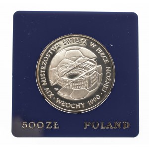 Polska, PRL 1944-1989, 500 złotych 1988, XIV Mistrzostwa Świata w Piłce Nożnej.