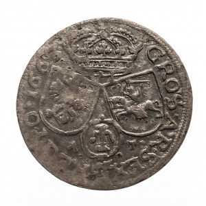 Polska, Jan II Kazimierz Waza 1649–1668, szóstak 1663 AT, Kraków,