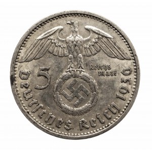 Niemcy, III Rzesza 1933-1945, 5 marek 1936 A, Hindenburg
