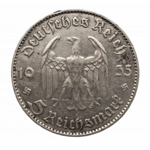 Niemcy, III Rzesza 1933-1945, 5 MAREK 1935 J, Hamburg, KOŚCIÓŁ GARNIZONOWY