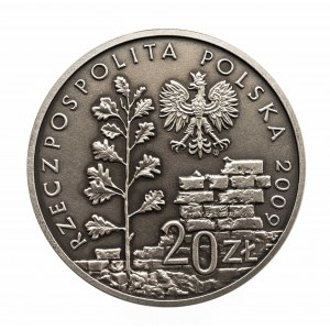 Polska, Rzeczpospolita od 1989, 20 złotych 2009, 65. rocznica likwidacji Getta w Łodzi