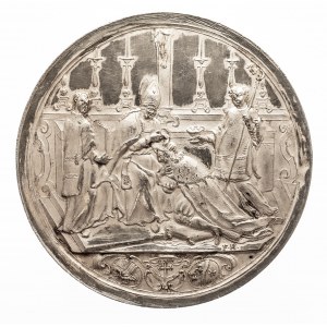 Salzburg, Arcybiskupstwo, Zygmunt III von Schrattenbach 1753-1771, medal z okazji konsekracji na arcybiskupa Salzburga, 1753, srebro