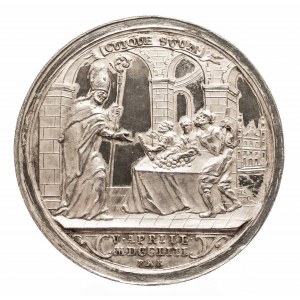 Salzburg, Arcybiskupstwo, Zygmunt III von Schrattenbach 1753-1771, medal z okazji konsekracji na arcybiskupa Salzburga, 1753, srebro