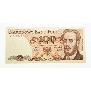 Polska, PRL 1944 - 1989, 100 ZŁOTYCH 17.05.1976, seria DM.