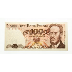 Polska, PRL 1944 - 1989, 100 ZŁOTYCH 1.06.1979, seria GD.