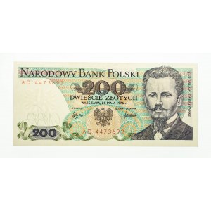 Polska, PRL 1944 - 1989, 200 ZŁOTYCH 25.05.1976, seria AD.