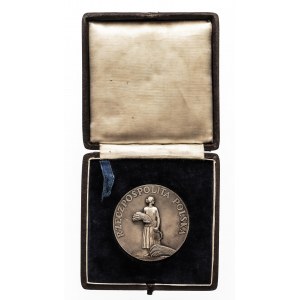 Polska, II Rzeczpospolita Polska (1918–1939), medal nagrodowy niedatowany (1926 r.), autorstwa Edwarda Wittiga nadawany za pracę i zasługi przez Ministerstwo Rolnictwa