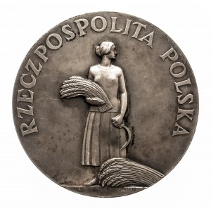 Polska, II Rzeczpospolita Polska (1918–1939), medal nagrodowy niedatowany (1926 r.), autorstwa Edwarda Wittiga nadawany za pracę i zasługi przez Ministerstwo Rolnictwa