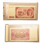 Polska, PRL 1944-1989, zestaw wzorów banknotów z 1948 roku