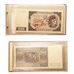 Polska, PRL 1944-1989, zestaw wzorów banknotów z 1948 roku