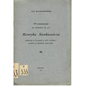 [Sienkiewicz] Obchody żałobne Lozanna 1916