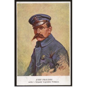 Józef Piłsudski wódz 1. brygady Legionów Polskich, ca. 1915