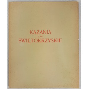 Kazania t.zw. świętokrzyskie; Jan Łoś i Władysław Semkowicz 1934