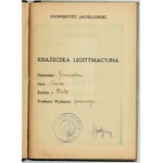 [Gierowska Irena] Indeks Uniwersytet Jagielloński, Wydział prawny 1945/46 nr 7745.