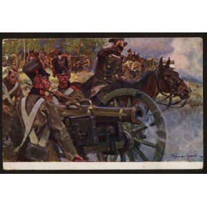 Kossak, Artyleria w ogniu, malarstwo polskie