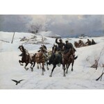 Bogdan Kleczyński, ZIMOWY ZAPRZĘG, 1888