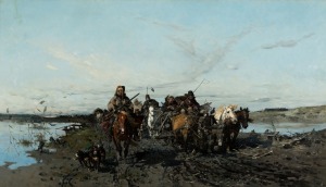 Józef Brandt, TABOR MYŚLIWSKI W PODRÓŻY, 1871