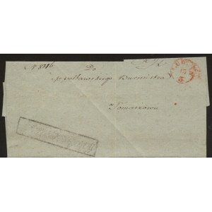 Tomaszów, Papier w formie koperty do burmistrz w Tomaszowie