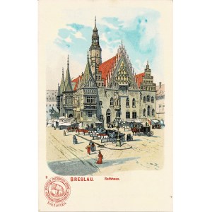 Wrocław, Breslau. Ratusz, przed 1905 r.