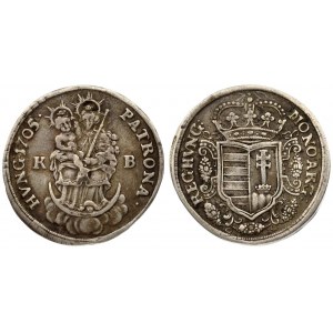 Austria Hungary 1 Silver Gulden 1705 K-B Kremnitz Franz II. Rakoczi (1703–1711). Av: MO: NOV: ARG: ...