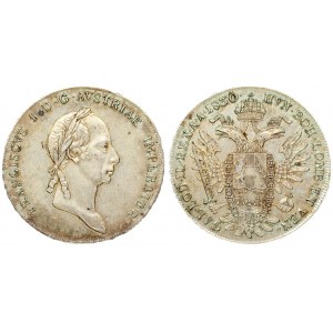 Austria 1 Thaler 1830 A Francis I (1815-1835). Averse: Head with short hair right. Reverse...
