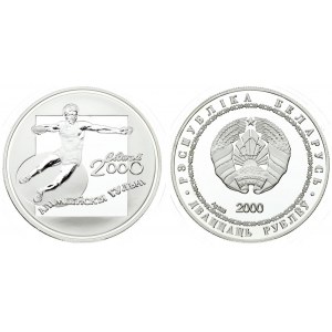 Belarus 20 Roubles 2000 - 2002 Winter Olympics. Averse: National arms; date below; within circle...