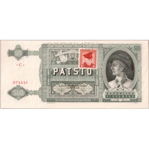 Czechoslovakia 500 Korun 1941/45 Banknote...
