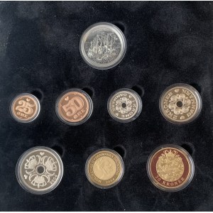 Denmark 25-50 Ore & 1-20 Kroner 2004 Proof Coin Set.  In 2004...