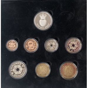 Denmark 25-50 Ore & 1-20 Kroner 2005 Proof Coin Set. In 2005...