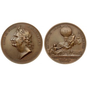 France Medal Joseph and Etienne Montgolfier 1783(1978). Attonitus Orbis Terrarum. (1978 BR ...