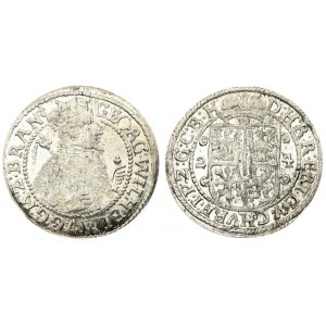 Germany Prussia 1 Ort 1624 Konigsberg. George William(1619-1640). Bust of the prince in an elector...