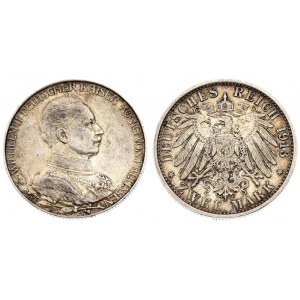 Germany Prussia 2 Mark 1913 A 25th Year of Reign. Wilhelm II (1888-1918). Averse...
