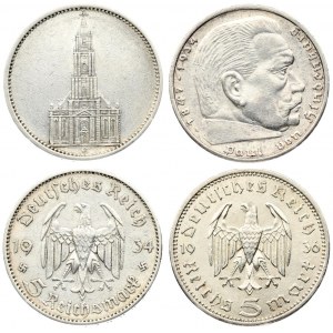 Germany Third Reich 5 Reichsmark 1934G 1st Anniversary - Nazi Rule ...