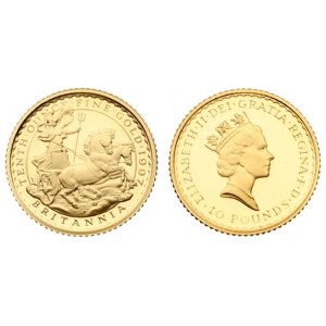 Great Britain 10 Pounds 1997 Elizabeth II(1952-). Averse: Crowned head right. Reverse...