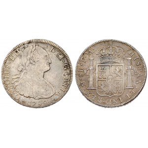 Mexico SPANISH COLONY 8 Reales 1798 FM Charles IV(1788-1808). Averse...
