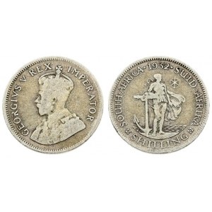 South Africa 1 Shilling 1932. George V(1910-1936). Averse: Crowned bust left. Reverse...