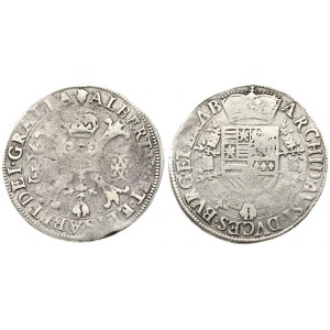 Spanish Netherlands BRABANT 1 Patagon (1612-21) Antwerp. Albert & Isabella (1612-1621). Averse: St...