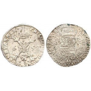 Spanish Netherlands FLANDERS 1 Patagon 1652 Philip IV(1621-1665). Averse: St. Andrew's cross...