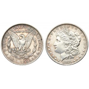 USA Morgan 1 Dollar 1883 Philadelphia. Averse title: E. PLURIBUS. UNUM // 1883. Averse description...